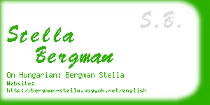 stella bergman business card